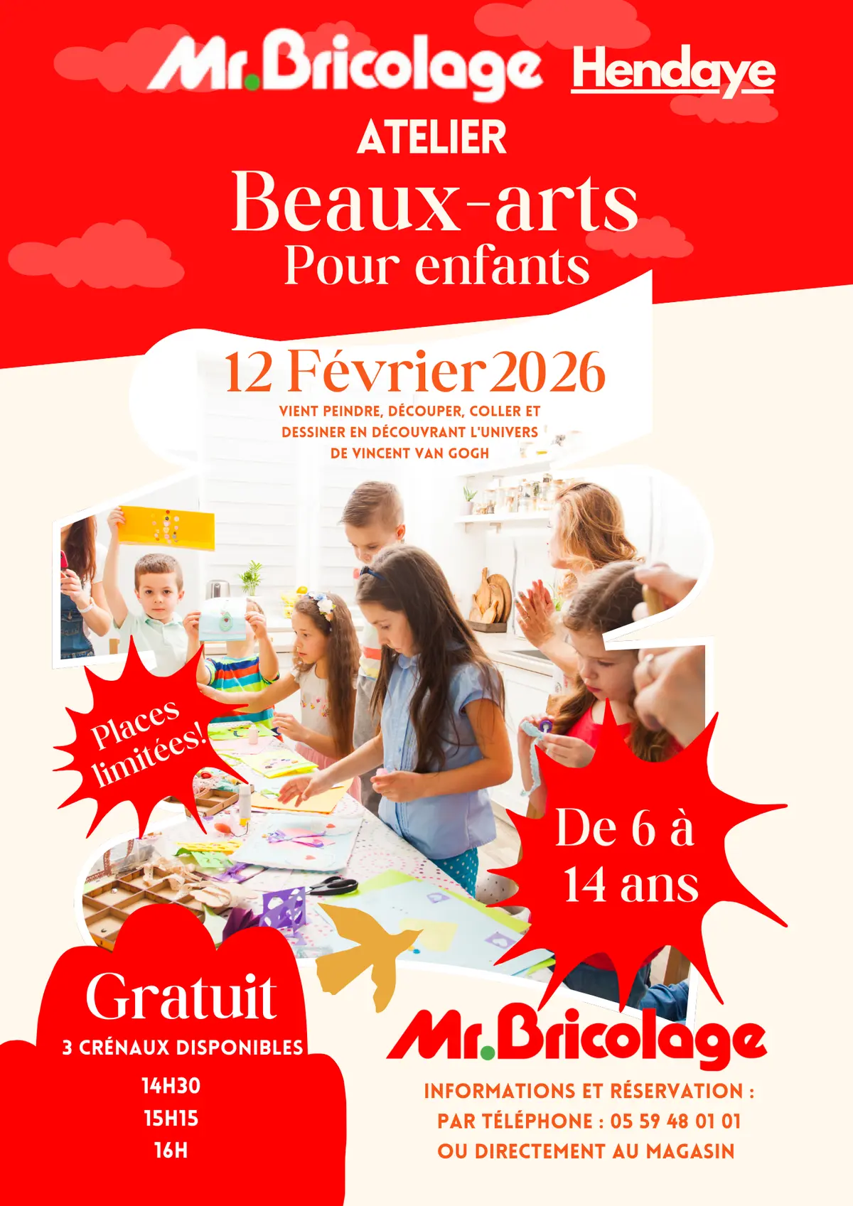 Atelier Beaux-arts pour enfants