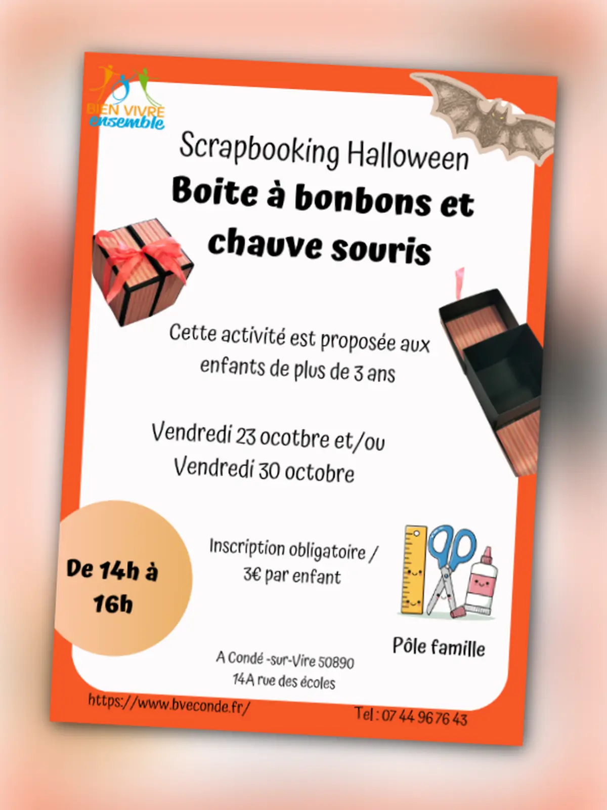 Atelier Boite à bonbons et chauve-souris