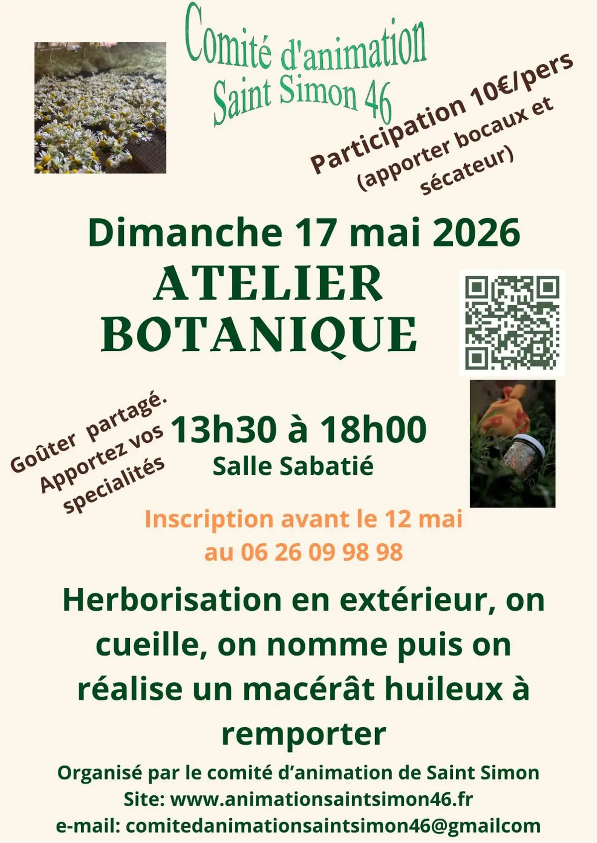 Atelier botanique à Saint-Simon