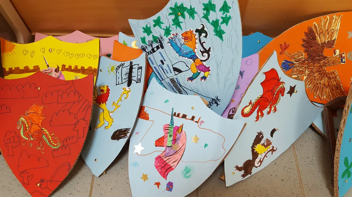 Atelier bouclier ou couronne, au Château de Morlanne