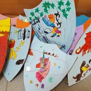 Atelier bouclier ou couronne, au Château de Morlanne