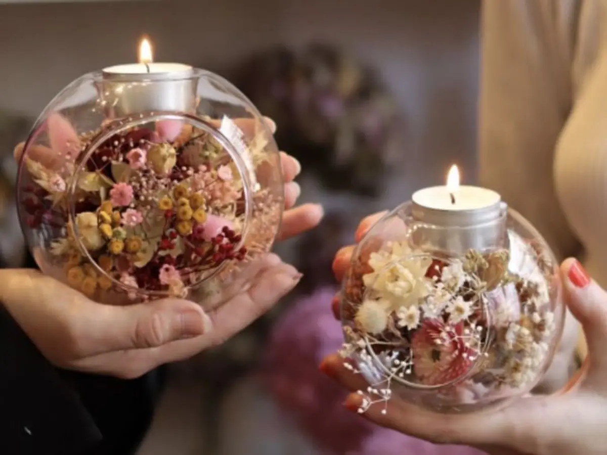 Atelier bougeoir de fleurs séchées à Gentilly (94)