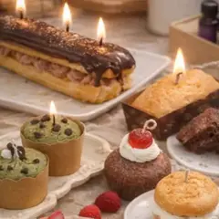 Atelier bougie en Cupcakes & éclair chocolat à Lagny-sur-Marne