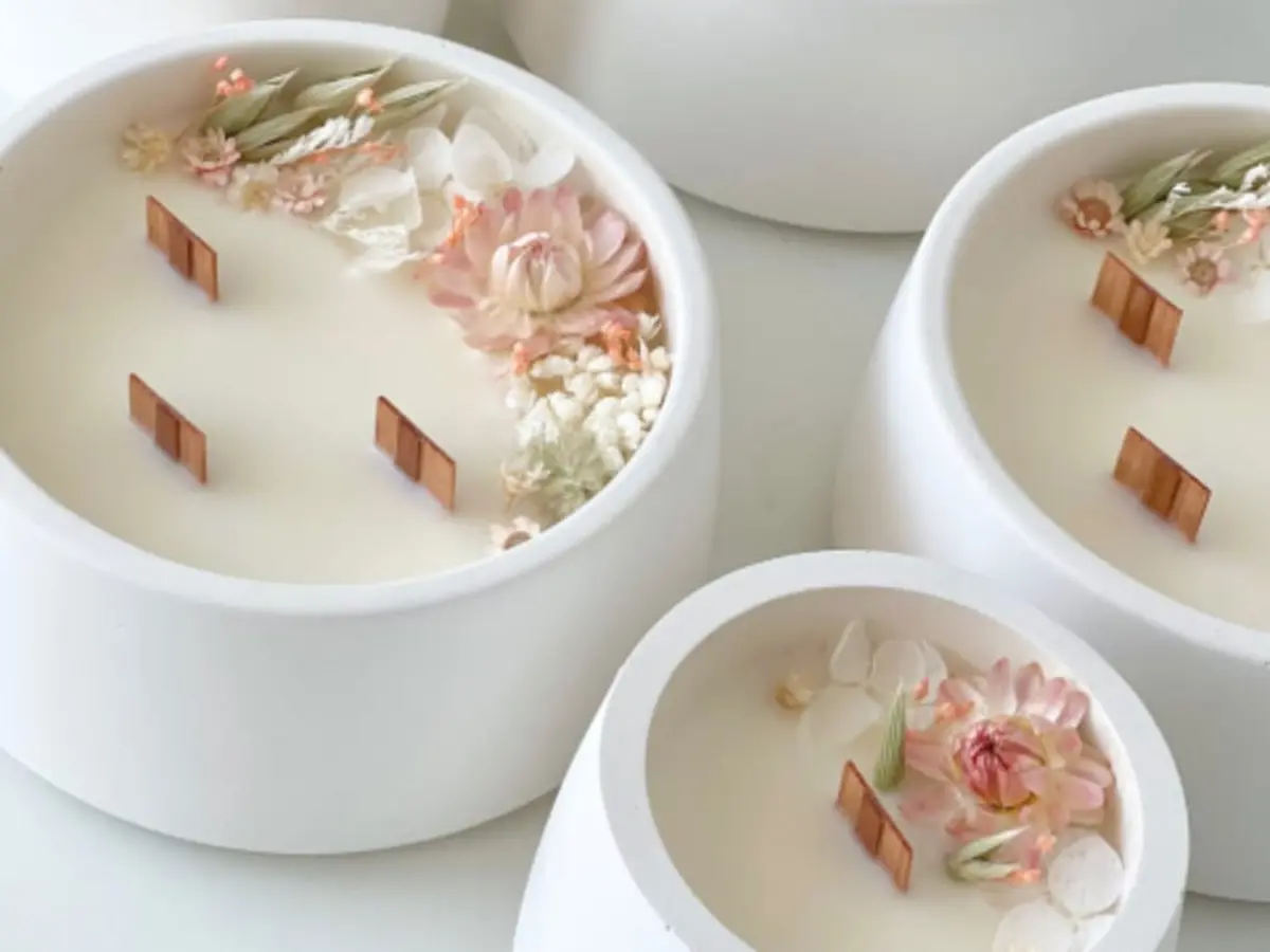 Atelier Bougies fleuries à Paris 14ème