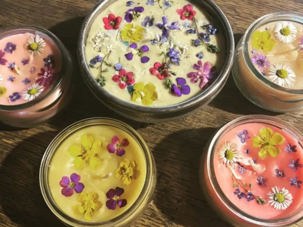 Atelier bougies florales recyclées à Schirmeck (67)