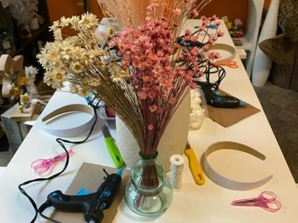 Atelier bouquet de fleurs séchées à Paris 15ème