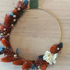 Atelier bouquet de fleurs séchées en couronne à Poitiers (86)