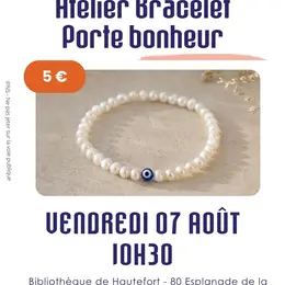 Atelier bracelet porte-bonheur