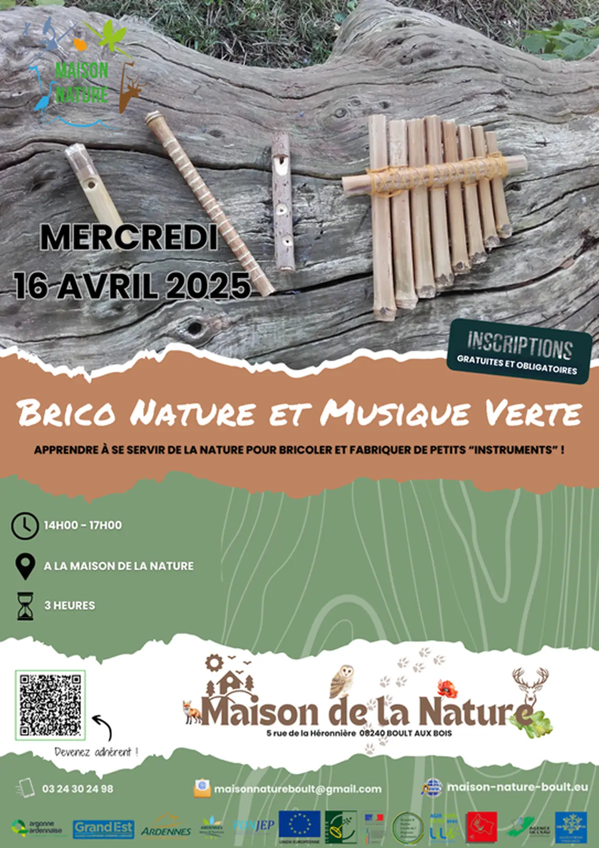 Atelier bricolage nature et musique verte
