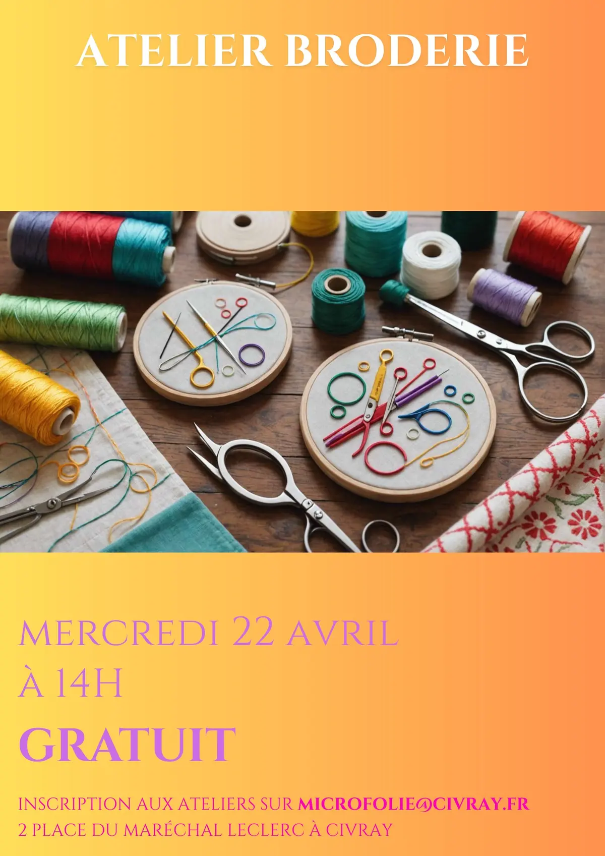 Atelier broderie