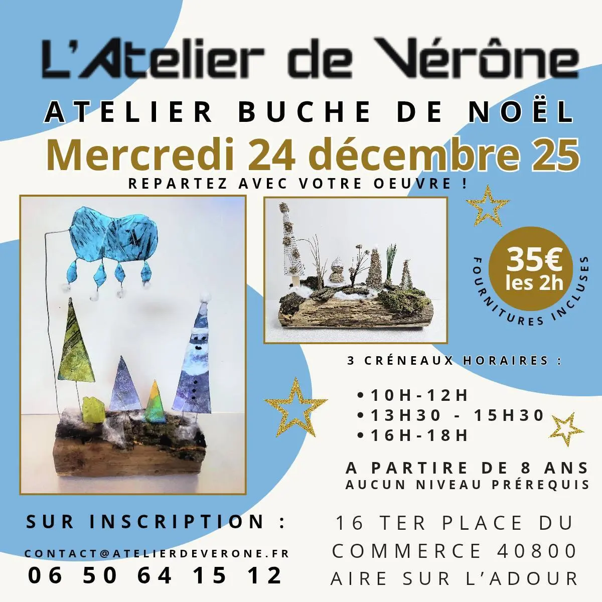 Atelier buche de Noël