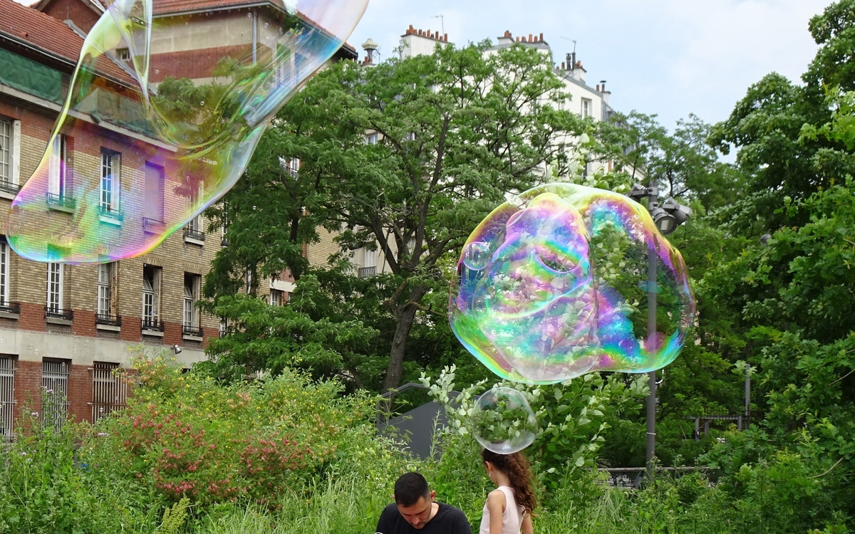 Bulles de savon en musique