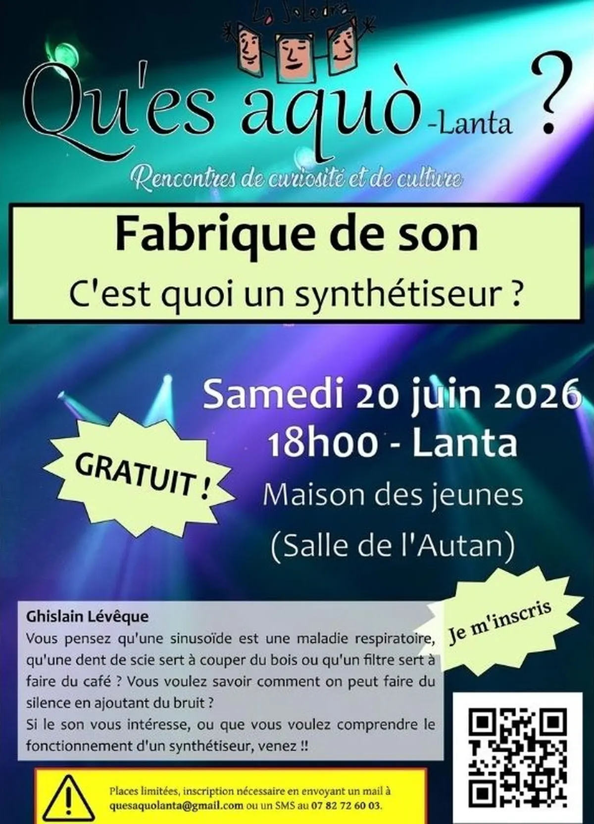 Atelier C'Est Quoi Un Synthetiseur ?