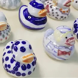 Atelier canard en porcelaine