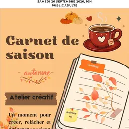 Atelier Carnets de saison : automne