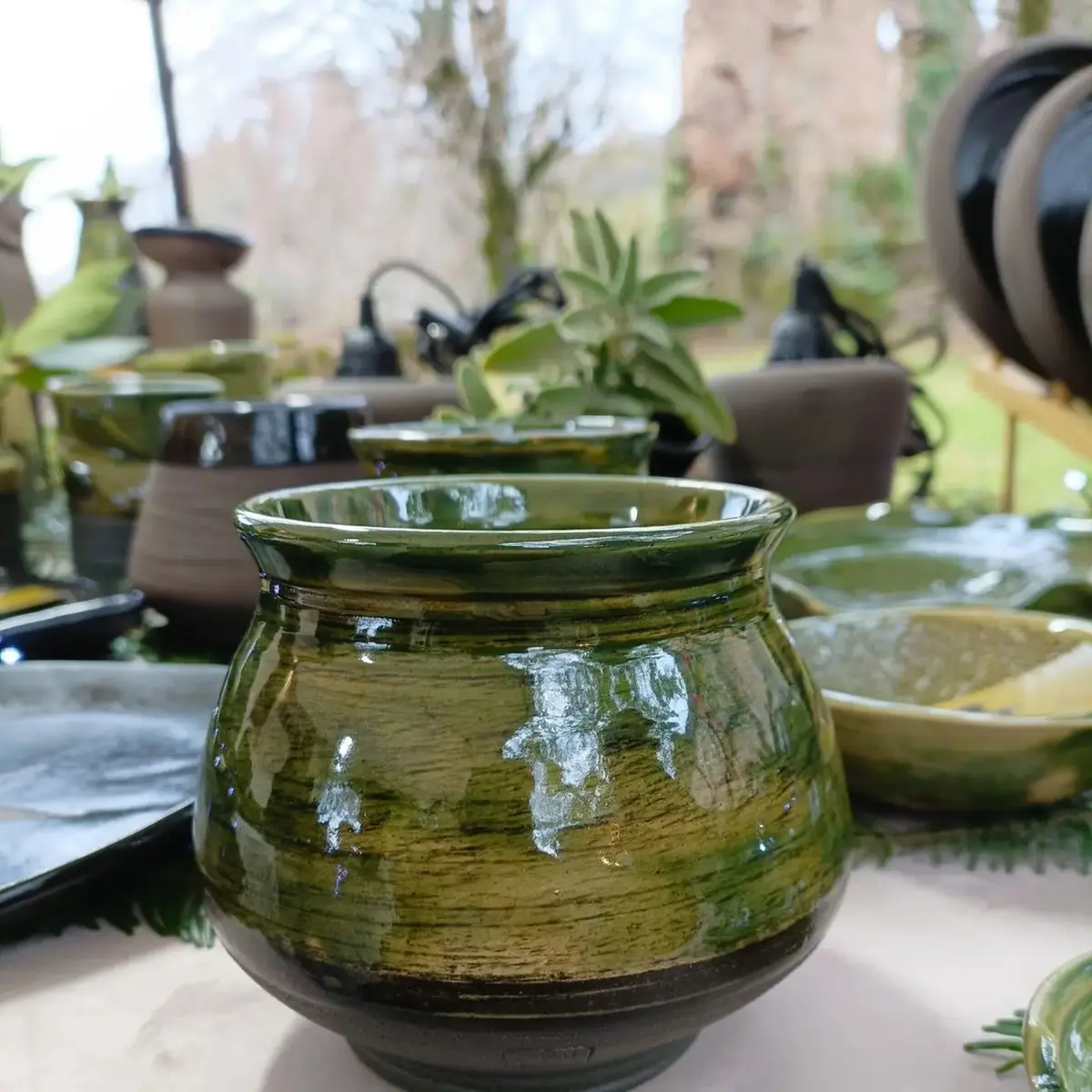 Atelier céramique chez la souffleuse de verre