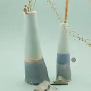 Atelier céramique création d'un duo de vases aux Lilas