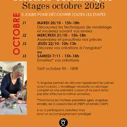 Atelier céramique d'octobre avec Véronique Vaude