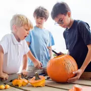 Atelier citrouille à la cueillette de Saint Florent (85)