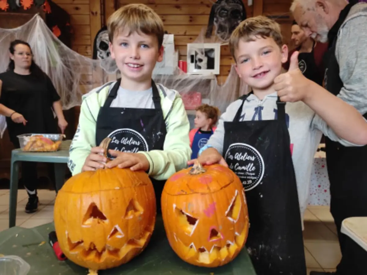 Atelier citrouille d'Halloween à Saint-Amand-les-Eaux (59)
