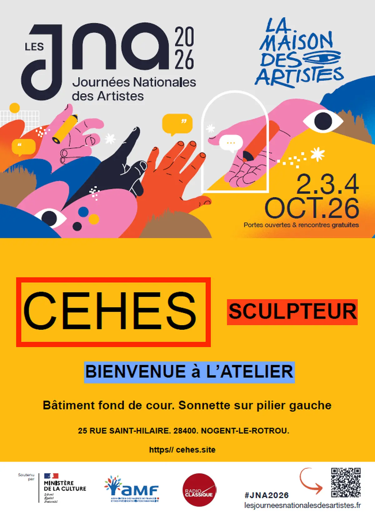 Atelier Claude CEHES - Les Journées Nationales des Artistes