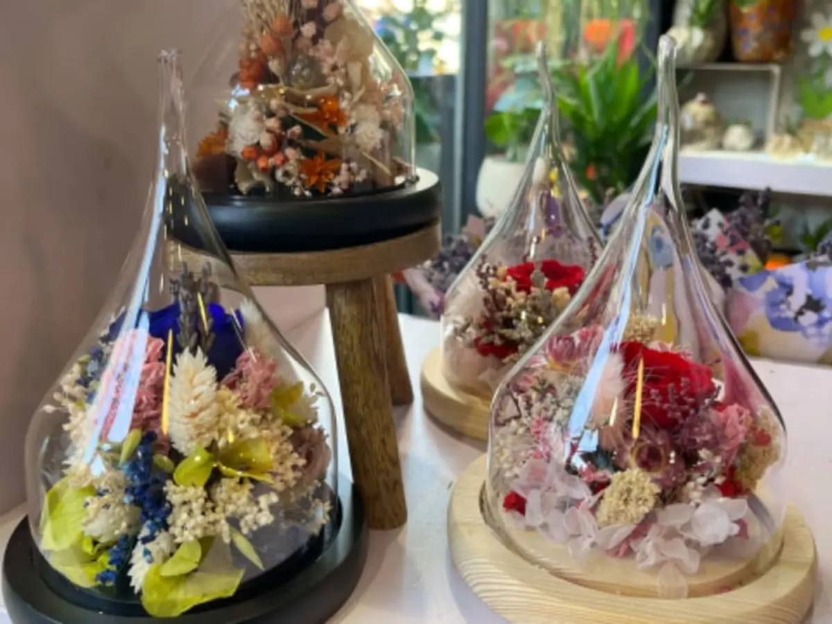 Atelier cloche de fleurs séchées à Pontoise (95)