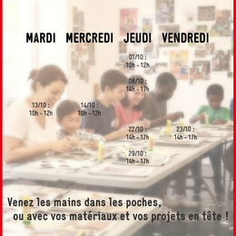 Atelier  collage à la Micro Folie du Pays Dunois