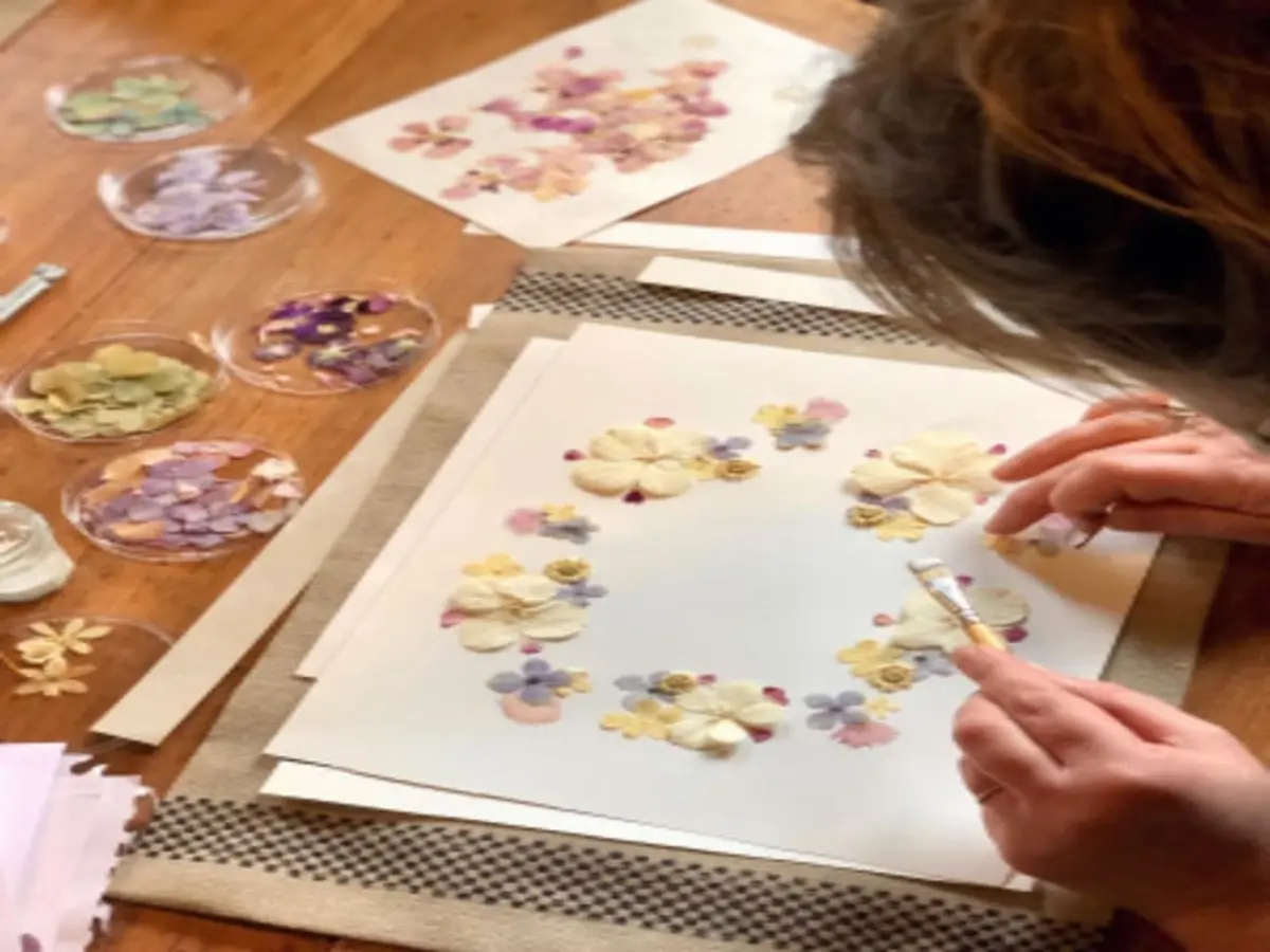 Atelier composition d'un herbier à Bondues (59)