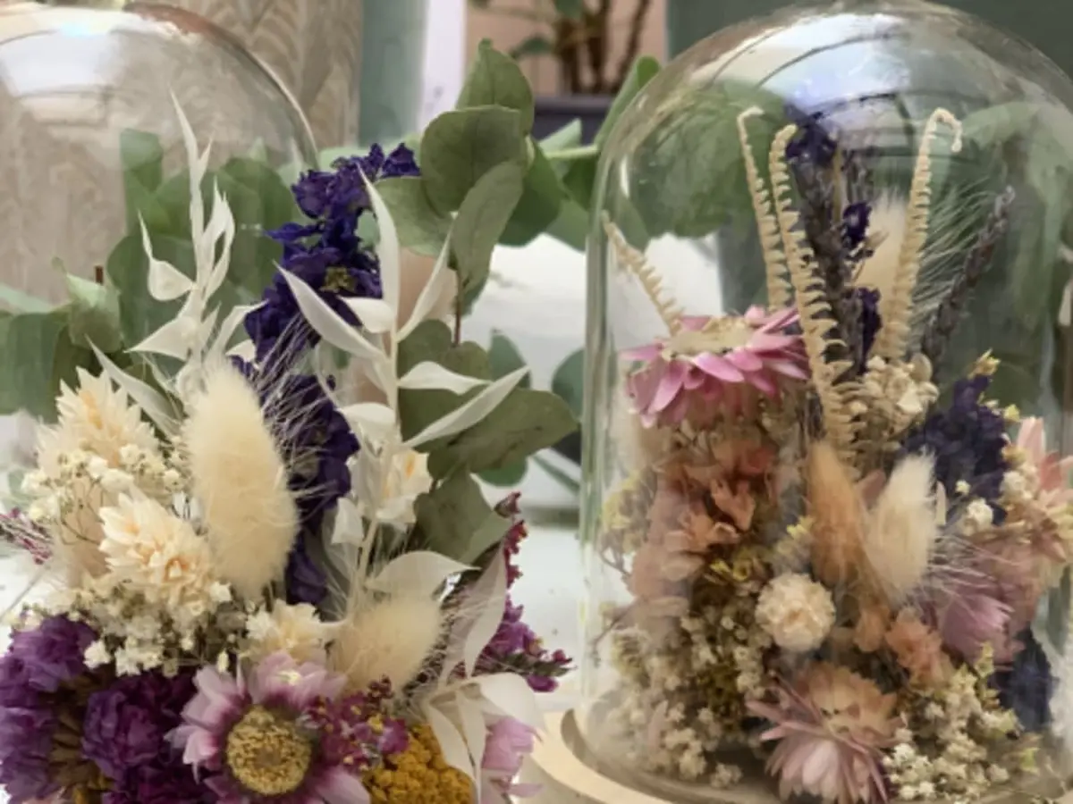 Atelier composition florale sous cloche à Meudon (92)