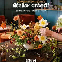 Atelier Composition piquée - Heydi Café Fleurs
