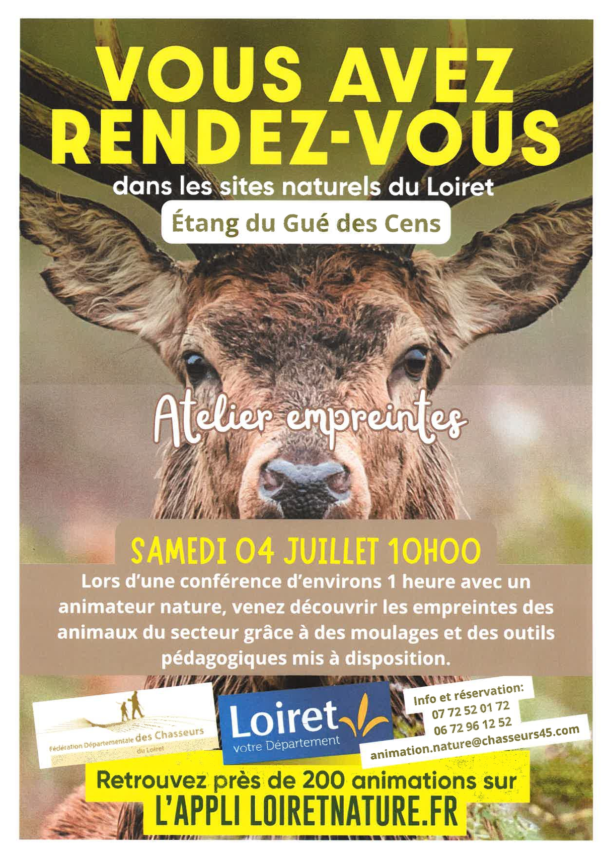 Atelier - conférence empreintes