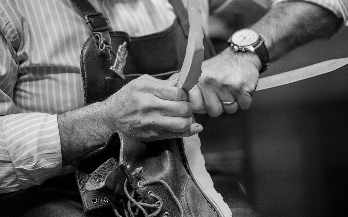 Atelier Cordonnerie à la Maison des Compagnons du Devoir de Pantin