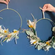 Atelier couronne de fleurs séchées à Nantes (44)