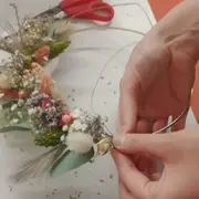 Atelier couronne de fleurs séchées à Strasbourg (67)