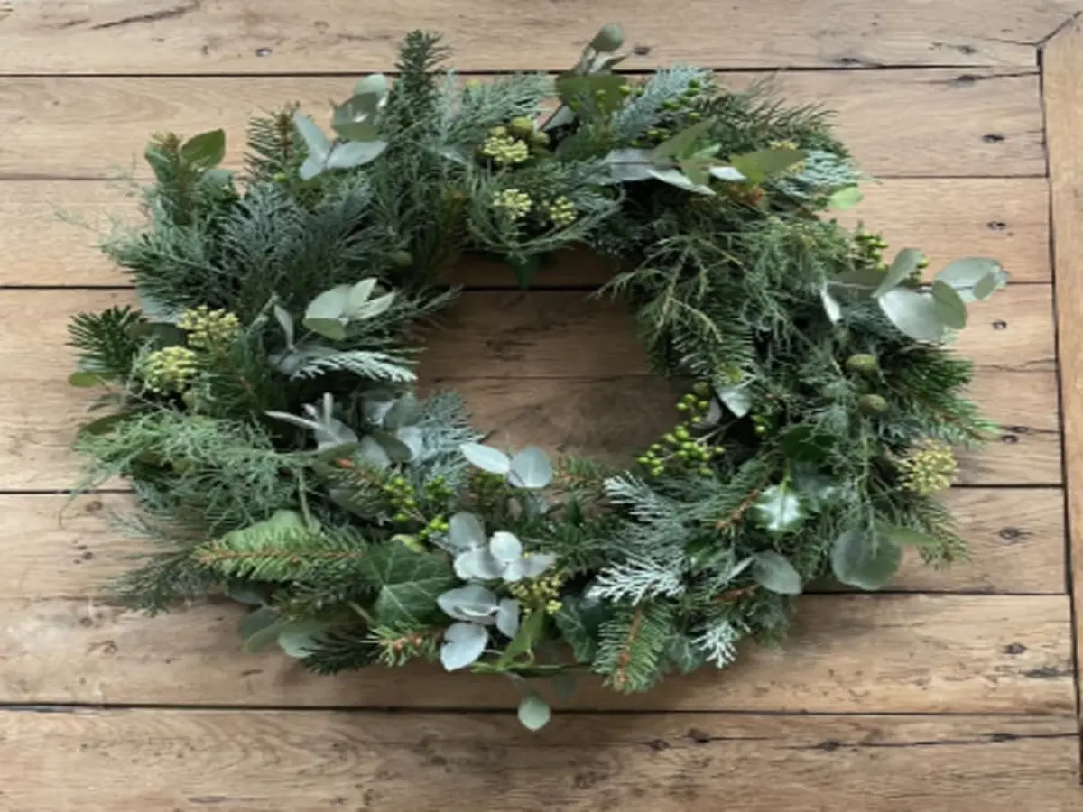 Atelier couronne de Noël à Mouvaux (59)