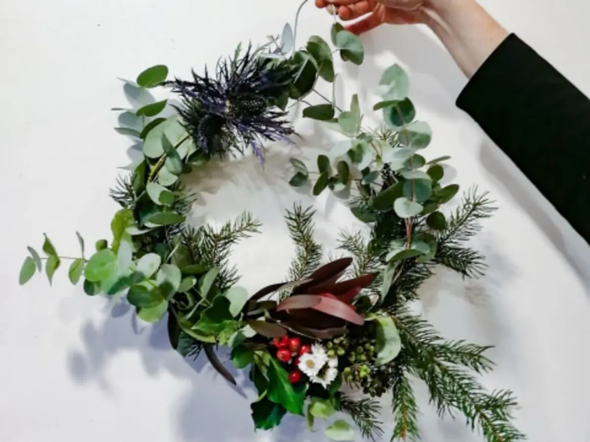 Atelier couronne de Noël à Reims (51)