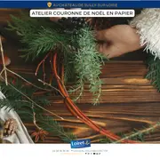 Atelier « Couronne de Noël en papier »