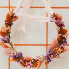 Atelier couronne de tête en fleurs séchées à domicile à Nantes