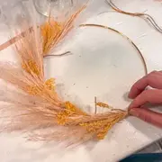 Atelier couronne en fleurs séchées à Rouen (76)