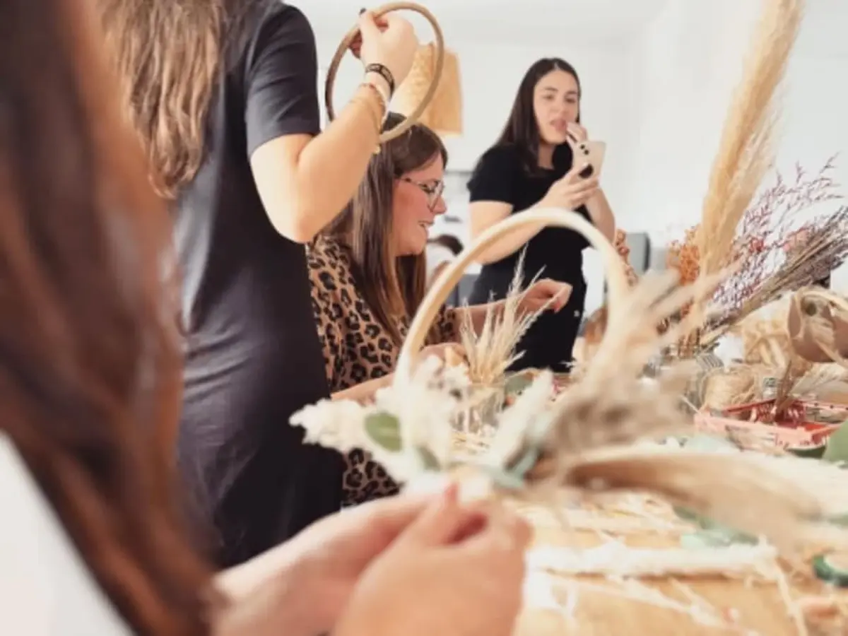 Atelier couronne fleurs séchées La Tranche-sur-Mer (85)