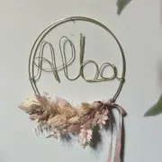 Atelier couronne prénom et fleurs séchées à Toulouse (31)