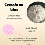Atelier coussin en laine