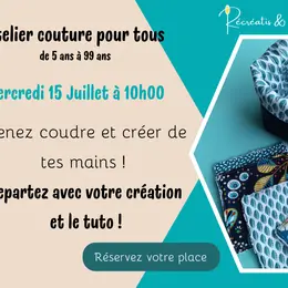 Atelier couture adultes et enfants