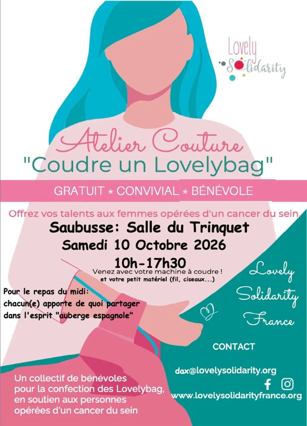 Atelier couture Coudre un lovelybag