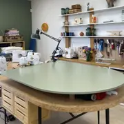 Atelier couture création d'une pochette à livre à Riorges (42)