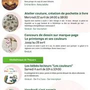 Atelier couture, création de pochette à livre