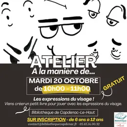 Atelier Créatif « A la manière de ... » à la Bibliothèque de Capdenac