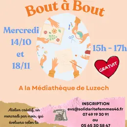 Atelier créatif à la médiathèque de Luzech