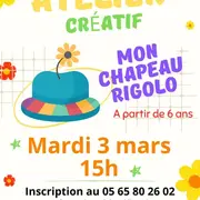 Atelier créatif à la Médiathèque du Pays Rignacois