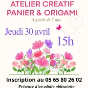 Atelier créatif à la Médiathèque du Pays Rignacois